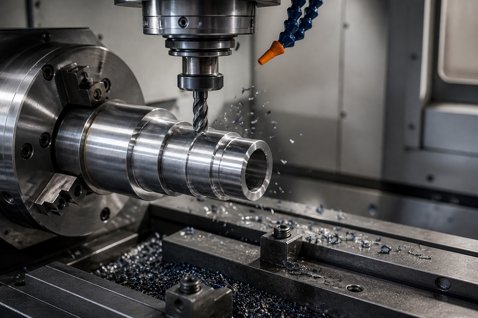 Maquinado de piezas industriales en torno